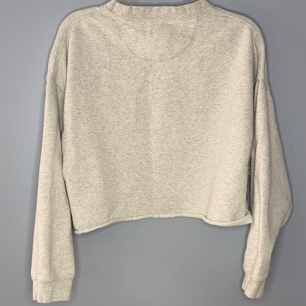 American Eagle Outfitters Graphic Oversized Cropped Crewneck Sweatshirt M - Picture 6 of 10